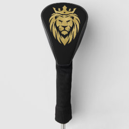 Lion met kroon - gouden stijl 3 golfheadcover