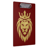 Lion met kroon - gouden stijl 3 klembord (Rechts)