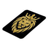 Lion met kroon - gouden stijl 3 magneet (Linkerzijde)