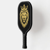Lion met kroon - gouden stijl 3 pickleball paddle (Links)