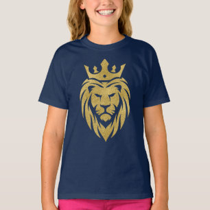 Lion met kroon - gouden stijl 3 t-shirt