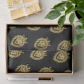 Lion met kroon - gouden stijl 3 tissuepapier (Geschenk)