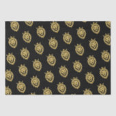 Lion met kroon - gouden stijl 3 tissuepapier (Voorkant)