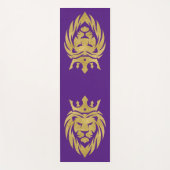 Lion met kroon - gouden stijl 3 yogamat (Voorkant)