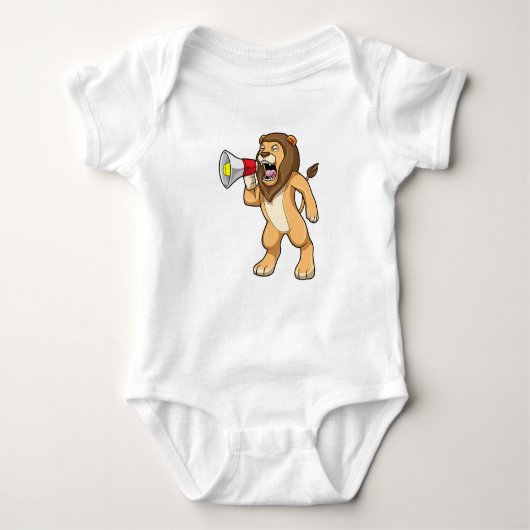 Lion met microfoon romper (Voorkant)
