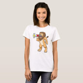 Lion met microfoon t-shirt (Voorkant volledig)