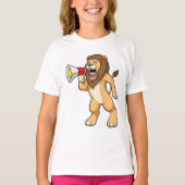 Lion met microfoon t-shirt (Voorkant)
