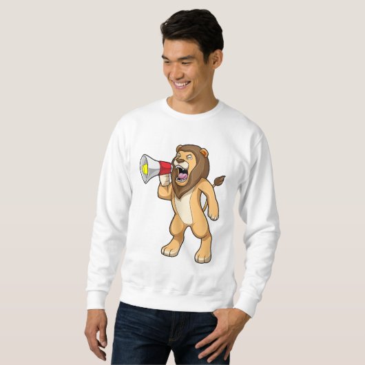 Lion met microfoon trui (Voorkant volledig)