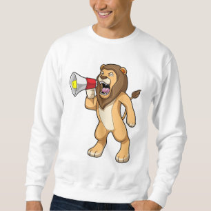 Lion met microfoon trui