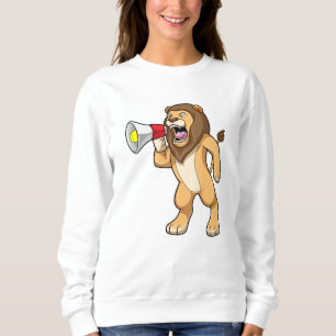 Lion met microfoon trui