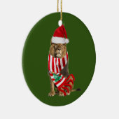 Lion met Petten kerst Keramisch Ornament (Rechts)