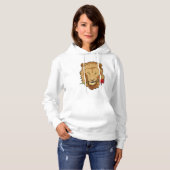 Lion met Roos Hoodie (Voorkant volledig)