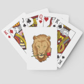 Lion met Roos Pokerkaarten (Achterkant)