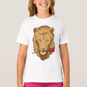 Lion met Roos T-shirt (Voorkant)