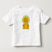 Lion met zonnebloempitten kinder shirts (Voorkant)