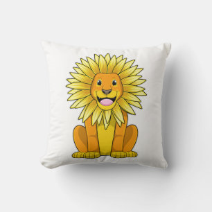 Lion met zonnebloempitten kussen