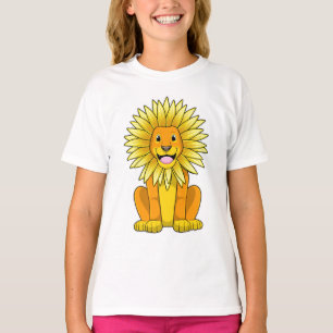 Lion met zonnebloempitten t-shirt