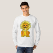 Lion met zonnebloempitten t-shirt (Voorkant volledig)