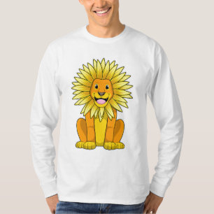 Lion met zonnebloempitten t-shirt