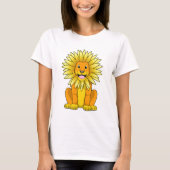 Lion met zonnebloempitten t-shirt (Voorkant)