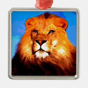 Lion Metalen Ornament