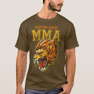 Lion Mixed Martial Arts Motivation Beast Fight T-shirt