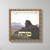 Lion Mizrach Canvas Afdruk (Voorkant)