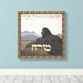 Lion Mizrach Canvas Afdruk (Insitu (Houten vloer))