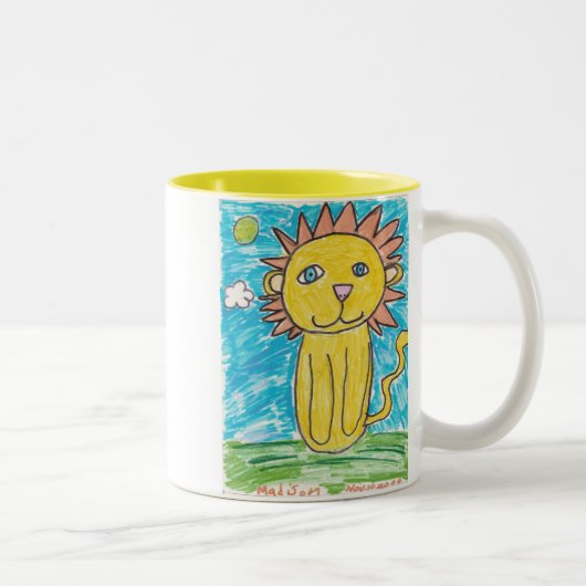 Lion-Mok Tweekleurige Koffiemok (Rechts)