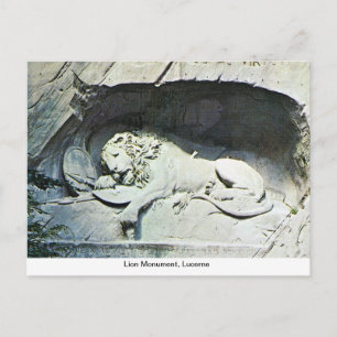Lion Monument, Lucerne Briefkaart