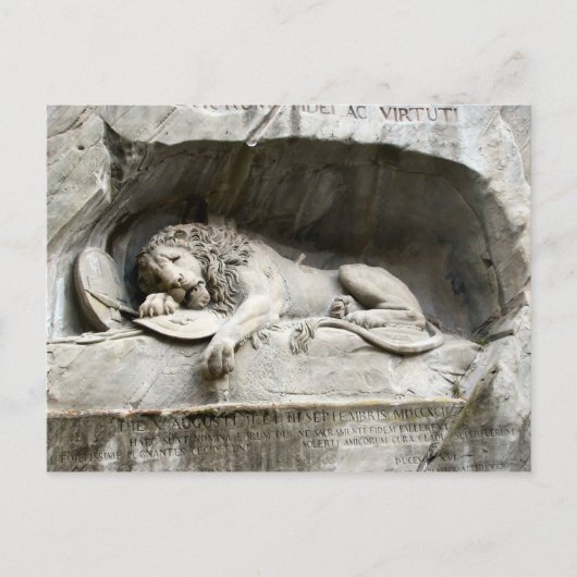 Lion Monument, Lucerne Briefkaart (Voorkant)