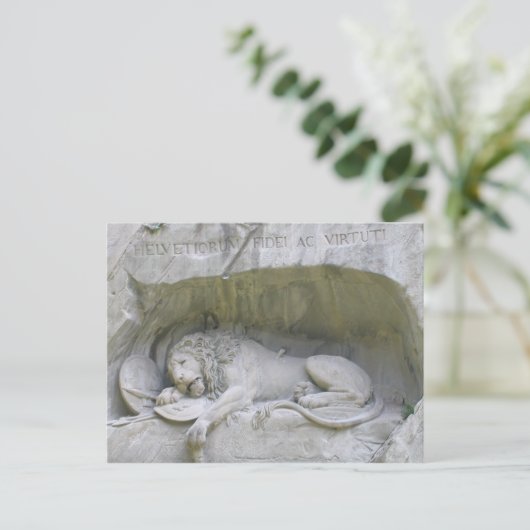 Lion Monument Lucerne Briefkaart (Staand voorkant)