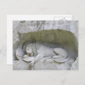 Lion Monument Lucerne Briefkaart (Voorkant / Achterkant)