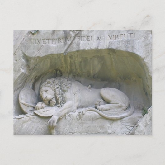 Lion Monument Lucerne Briefkaart (Voorkant)