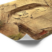 Lion Monument, Lucerne, Zwitserland  foto Poster (Hoek)