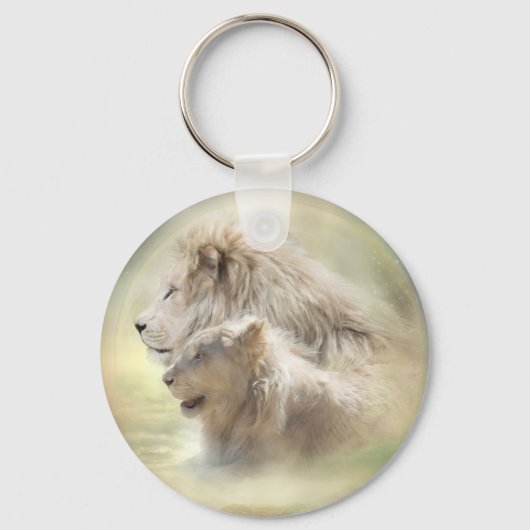 Lion Moon Art Sleutelhanger (Voorkant)