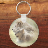 Lion Moon Art Sleutelhanger (Voorkant)