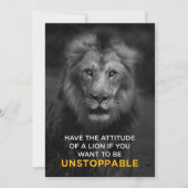 Lion Motivatie Bedankkaart (Voorkant)