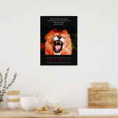 Lion Motivatie Leadership Poster (Keuken)