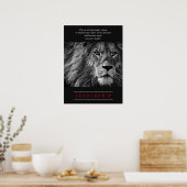 Lion Motivatie Leadership Poster (Keuken)