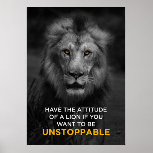 Lion Motivatie Poster