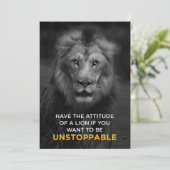 Lion Motivatie Save The Date (Staand voorkant)