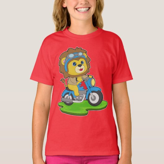Lion Motorcycle T-shirt (Voorkant)