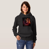 Lion mountain sunset retro 70s vintage  3 hoodie (Voorkant volledig)
