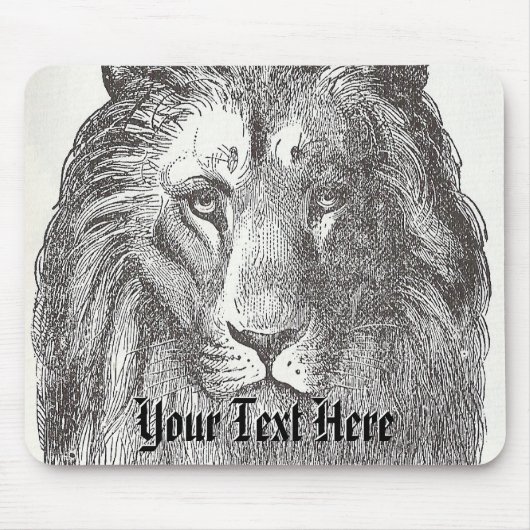 Lion Mousepad Muismat (Voorkant)