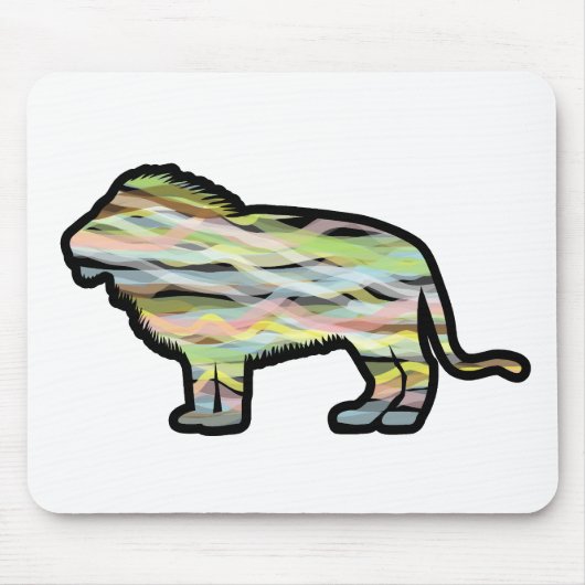 "Lion" Mousepad Muismat (Voorkant)
