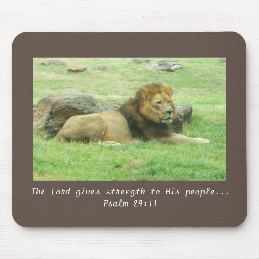 Lion Mousepad Muismat (Voorkant)