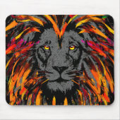 Lion Mousepad - Oranje donkere lionMuismat Muismat (Voorkant)