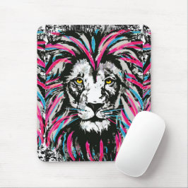 Lion-Muismat | Girly Pink Lion Mousepad Muismat