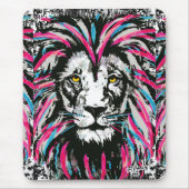 Lion-Muismat | Girly Pink Lion Mousepad Muismat (Voorkant)